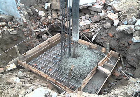 Quy trình đổ bê tông nền móng